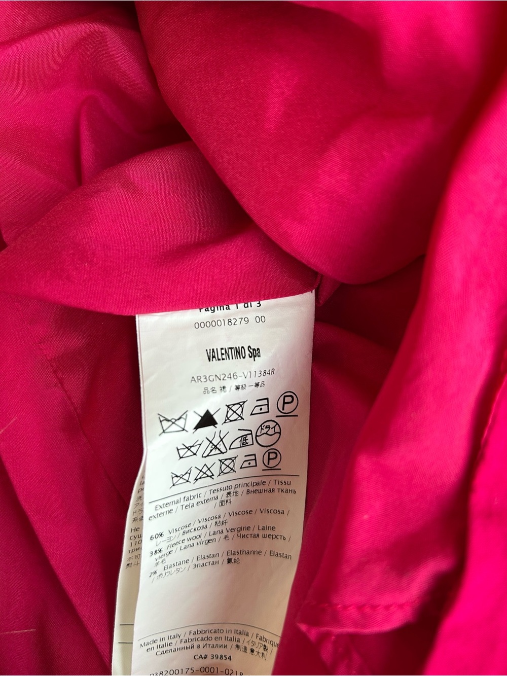 Red Valentino Fuchsia Ruffle Wrap Mini Skirt - Picture 3 of 6